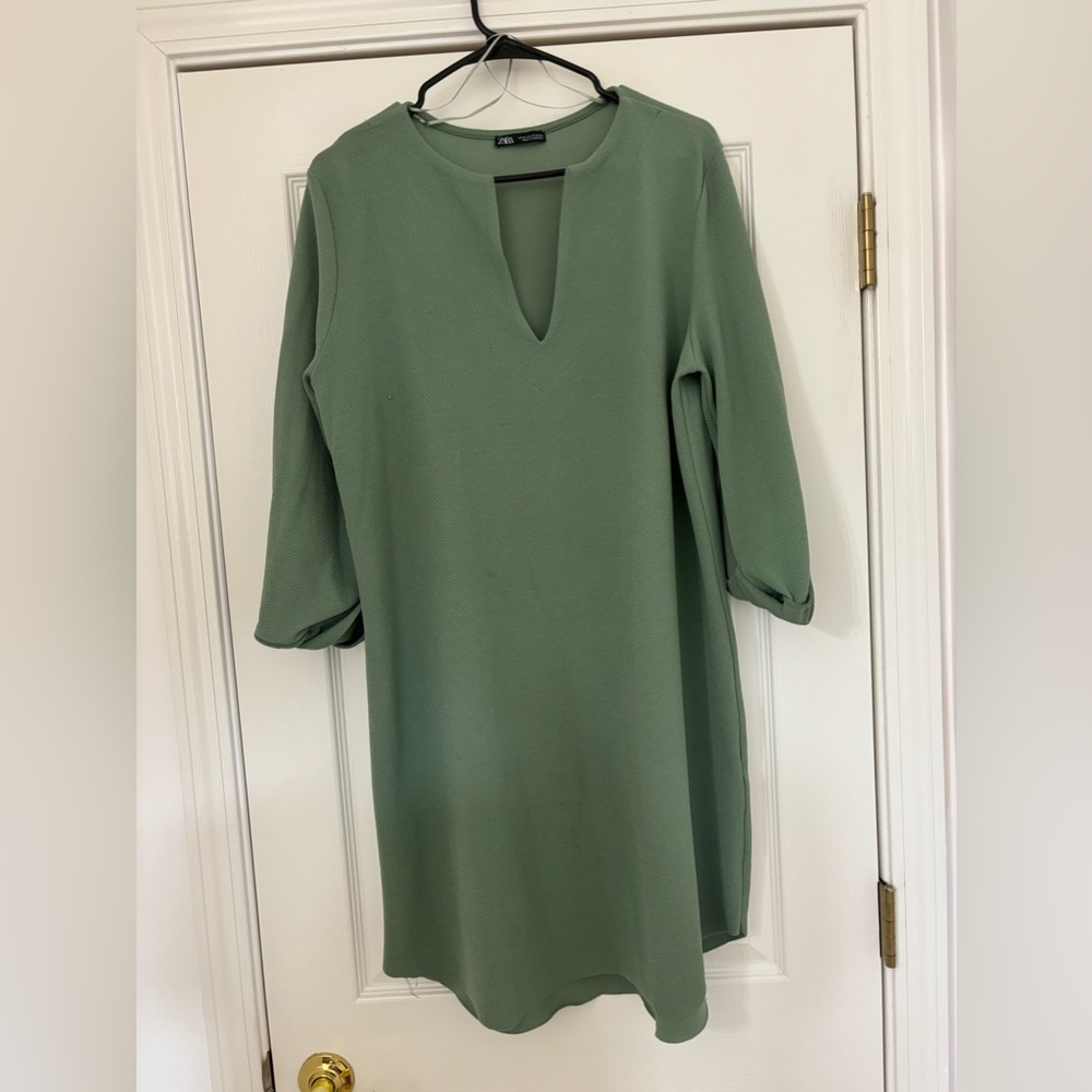 Green Shirt Dress